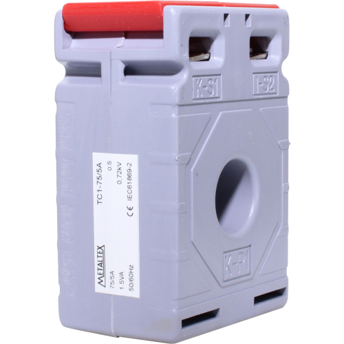 Transformador de Corrente 0-50A / 0-5A TC1-505A Metaltex
