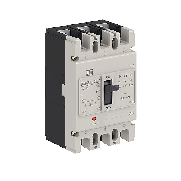 Disjuntor em Caixa Moldada 3P 160A DWP250L-160-3 Weg