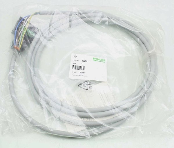 Tampa com Cabo para Distribuidor M12 4 Vias e 5 Polos 4027011 Murrelektronik