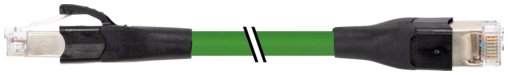 Cabo Pur Verde RJ45+RJ45 Gigabit 8P com 2 Metros 774311-7900200
