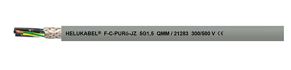 Cabo Controle 4G1,00mm² Pur blindado 500V Cinza Bobina 25m