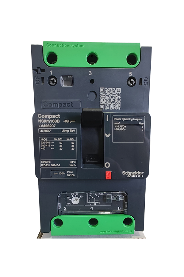 Disjuntor Caixa Moldada Tripolar NSXM 100A 25kA LV426207