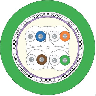 Cabo de Rede Ethernet 4X2XAWG26 FD P CAT6 2170488 Bobina 100m