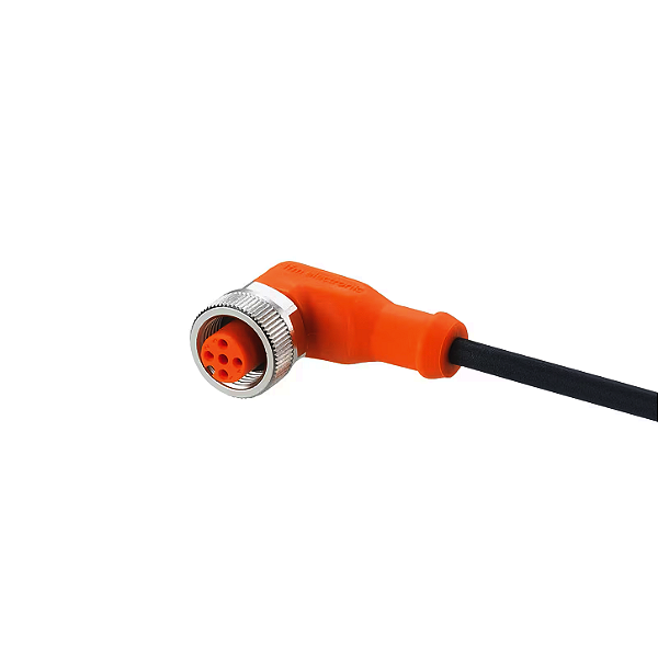 Cabo Pur M12 90 graus 4 pinos femea com 2 metros EVC004