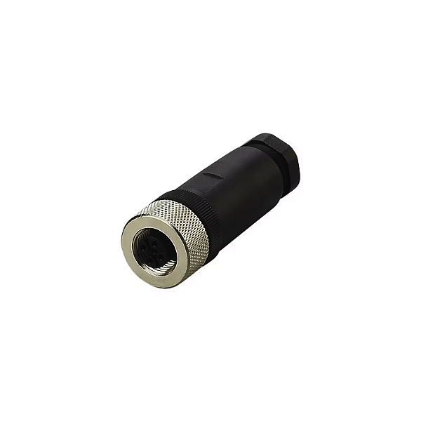 Conector M12 femea reto 4 Pinos E11657