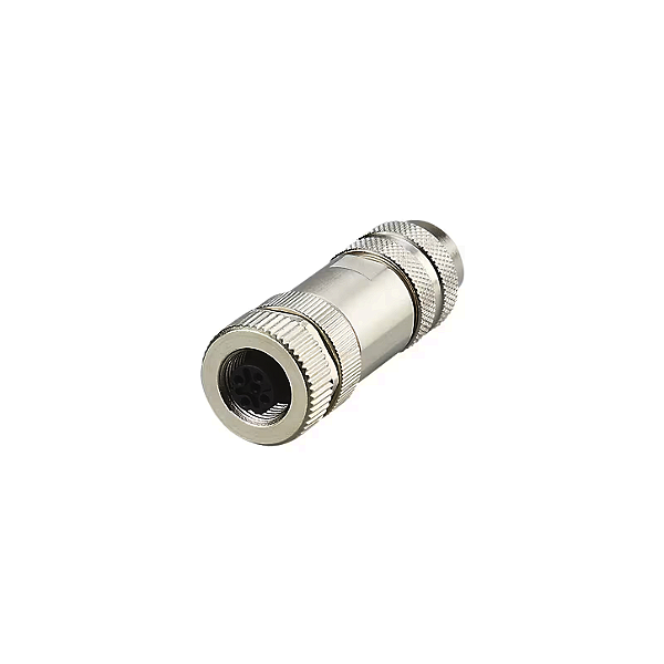 Conector M12 Ethernet Metálico 4 polos IDC E12354