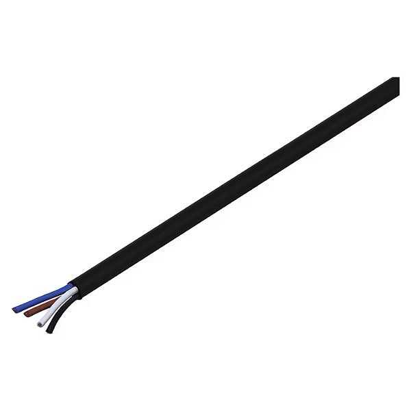Cabo 4x0,34mm² preto PUR 100m E11686