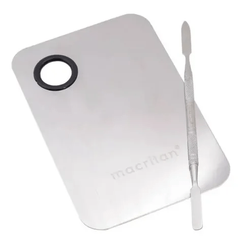 Placa e Espatula Para Maquiagem - Macrilan