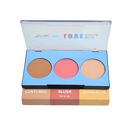 Paleta Trio Mista 3 em 1 (Cor 02) - Max Love