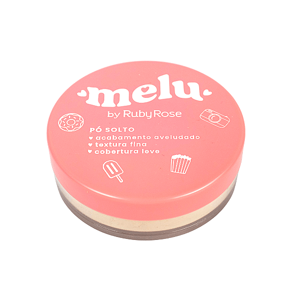 Pó Facial Solto Melu (Cor 01) - Ruby Rose