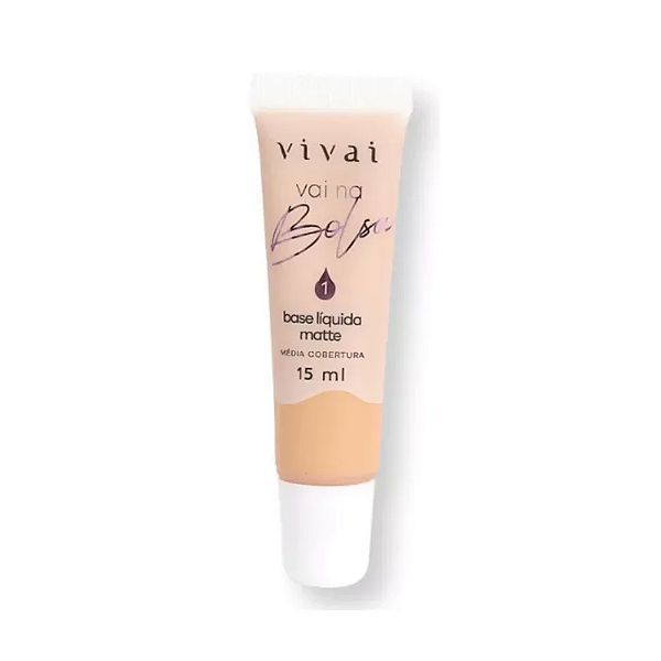 BASE LÍQUIDA MATTE VAI NA BOLSA COR 01-VIVAI