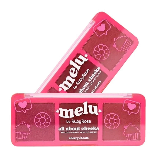 Paleta Trio de Blush (Cherry Cheats) Melu - Ruby Rose