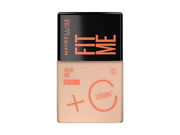 BASE LIQUIDA MAYBELLINE FIT ME FRESH TINT SPF50 - (Cor 03) 30ML