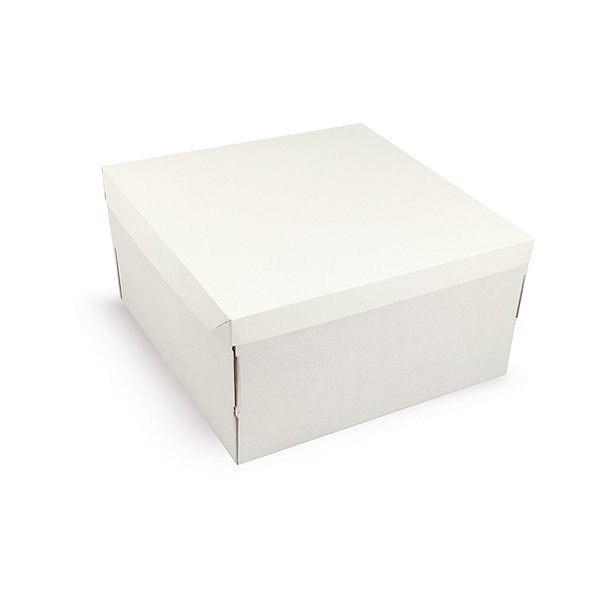 Caixa Bolo Rigida 35x35x20cm Branca - 5 Unidades
