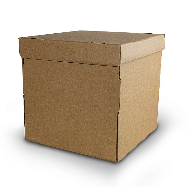 Caixa Bolo Rigida 25x25x25cm Kraft - 5 Unidades