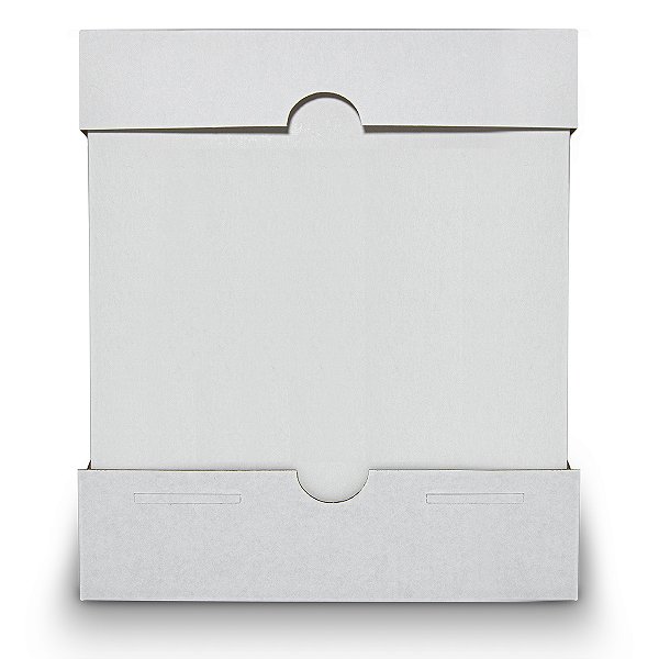 Caixa Bolo 3 Partes Branca 25x25x15cm - 10 Unidades
