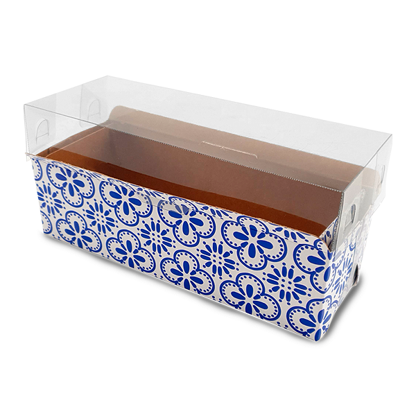 Forma Caseirinho 900g Algarve - 23x10x10cm Com Tampa - 10 Unidades