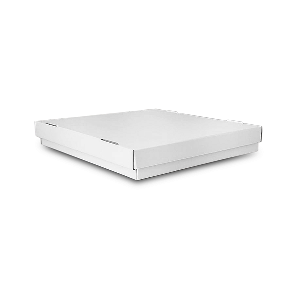 Caixa Para Doces e Salgados Branco 25X25X6cm - 10 Unidades