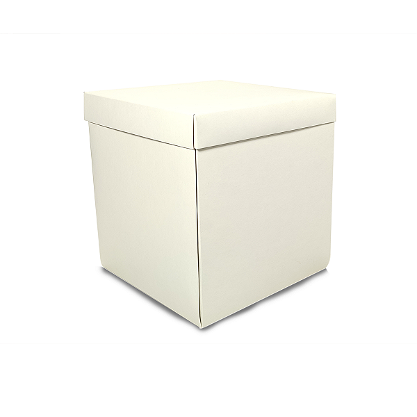 Caixa Explosão para Panetone de 250g - 11x11x13 - Branca/Kraft - 10 Unidades