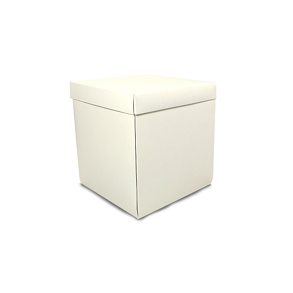 Caixa Explosão para Panetone de 100g - 9x9x11 - Branca/Kraft - 10 Unidades
