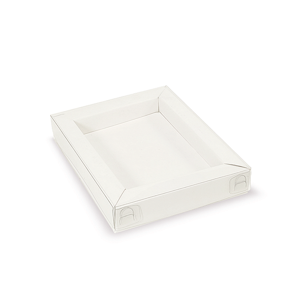 CAIXA BOLACHA  M 11x15,5x2,5cm BRANCA COM 10 UNIDADES