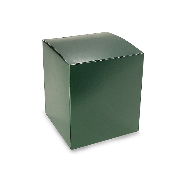 Caixa Fechada para Panetone de 250g - 11x11x13 - Verde - 10 Unidades