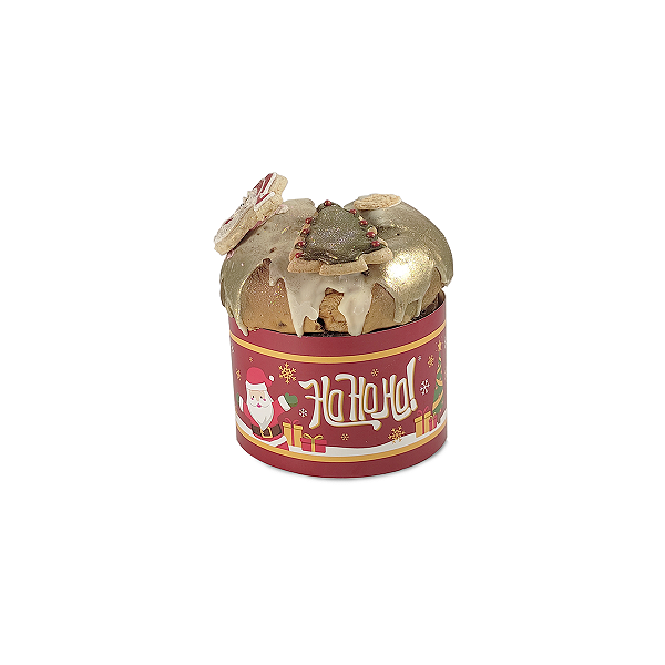 Cinta para Panetone de 100g - Ho Ho Ho - 10 Unidades