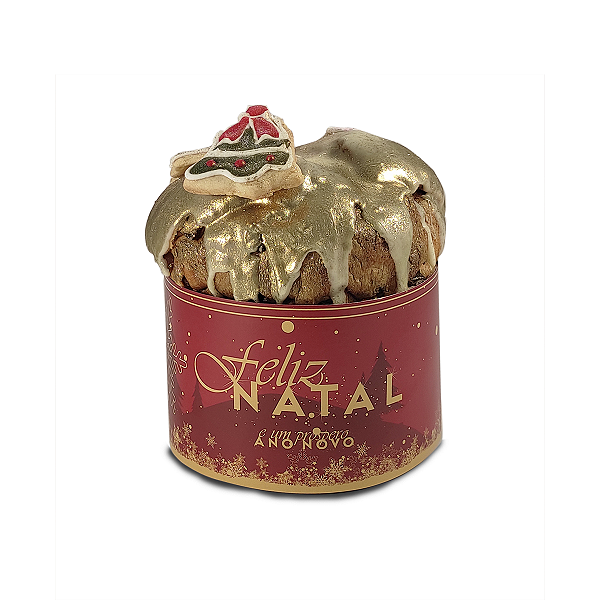 Cinta para Panetone de 250g - Feliz Natal - 10 Unidades