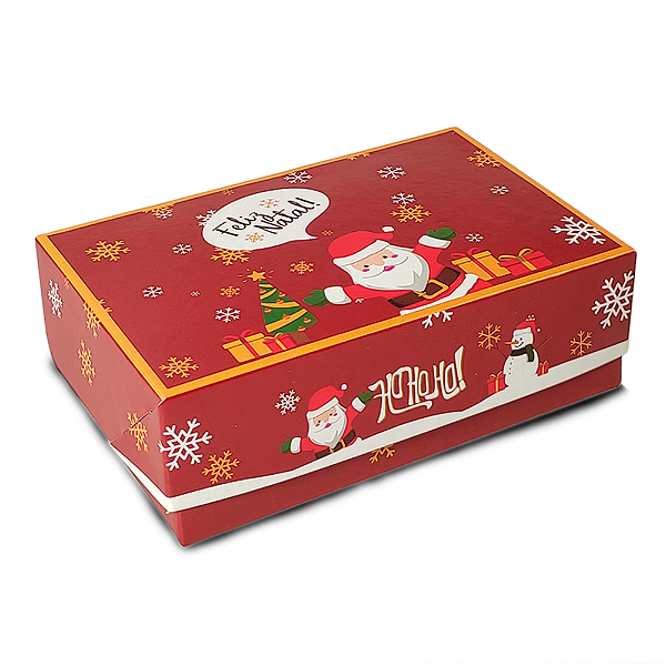 Caixa Para 6 Doces 8x12x4 Ho Ho Ho - 10 Unidades