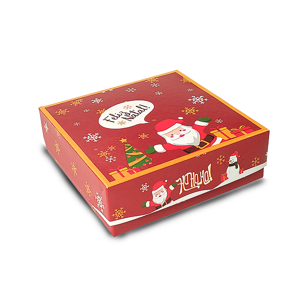 Caixa Para 9 Doces 12x12x4 Ho Ho Ho - 10 Unidades