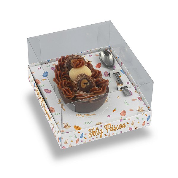 Caixa Ovo De Colher 100G/150G/250G/350G Doce Páscoa Style- Com 10 Unidades