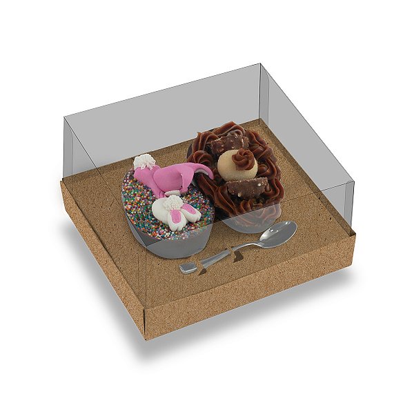 Caixa Ovo De Colher 2 De 50G Kraft Style- Com 10 Unidades