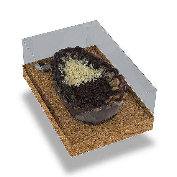 Caixa Ovo De Colher 250G/350G/500G/750G Kraft Style - Com 10 Unidades