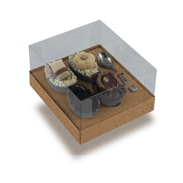 Caixa Ovo De Colher 4 De 50G Kraft Style - Com 10 Unidades