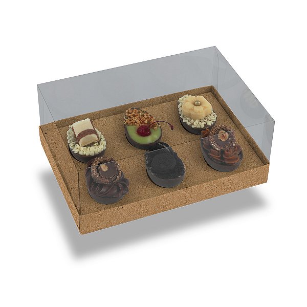 Caixa Ovo De Colher 6 De 50G Kraft Style- Com 10 Unidades