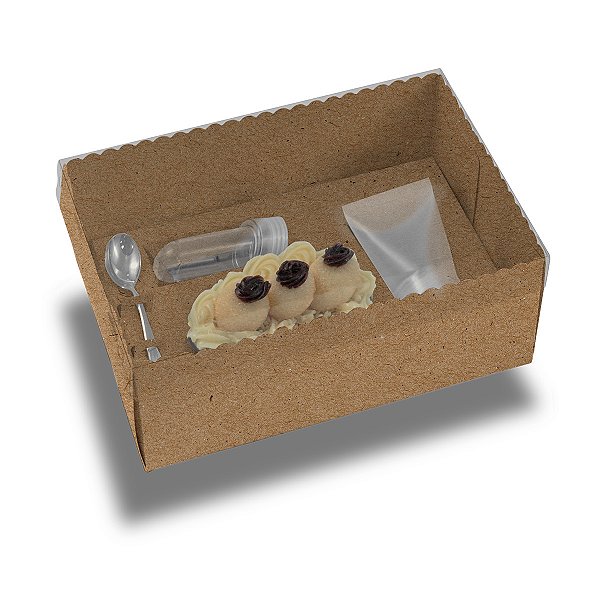 Caixa Camila Ayana Mini Confeiteiro 100g/250g - Kraft com 10 unidades