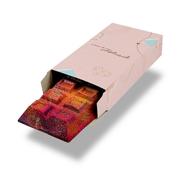 Caixa Barra De Chocolate G 300G Mãe Rosa - Com 10 unidades