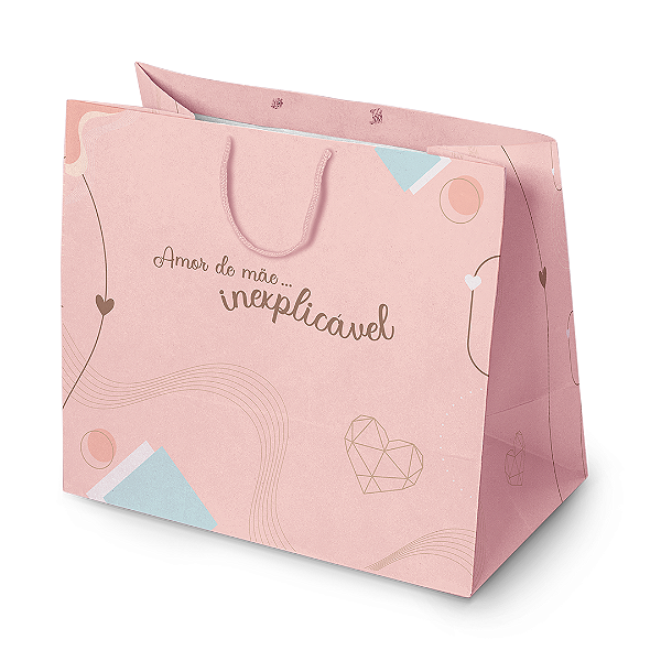 Sacola Mãe Rosa - Com 10 unidades