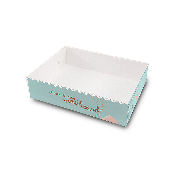 Caixa Para 12 Doces 12x16x4cm Mãe Tiffany - Com 10 unidades