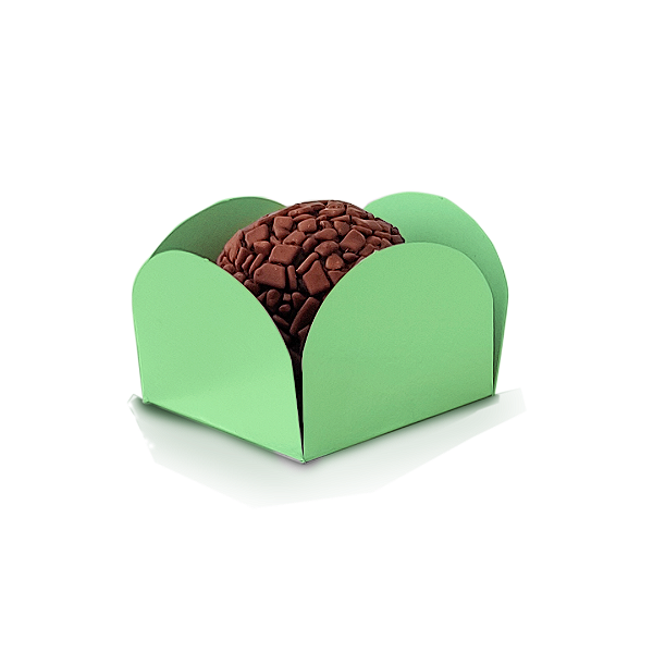 Forminha Pétala N5 Verde Bebê - 3x3 - Com 50 Unidades