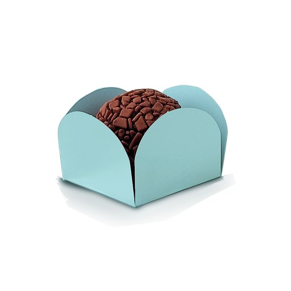 Forminha Pétala N5 Azul Bebê - 3x3 - Com 50 Unidades