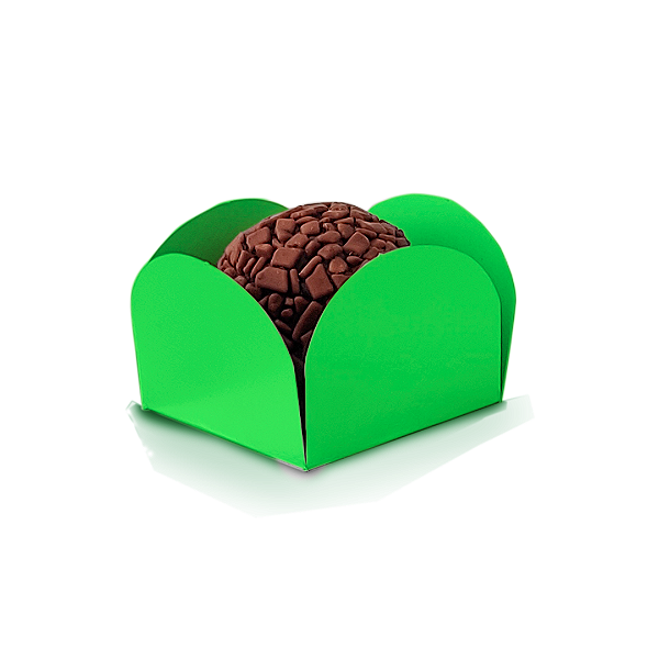 Forminha Pétala N5 Verde Taiti - 3x3 - Com 50 Unidades