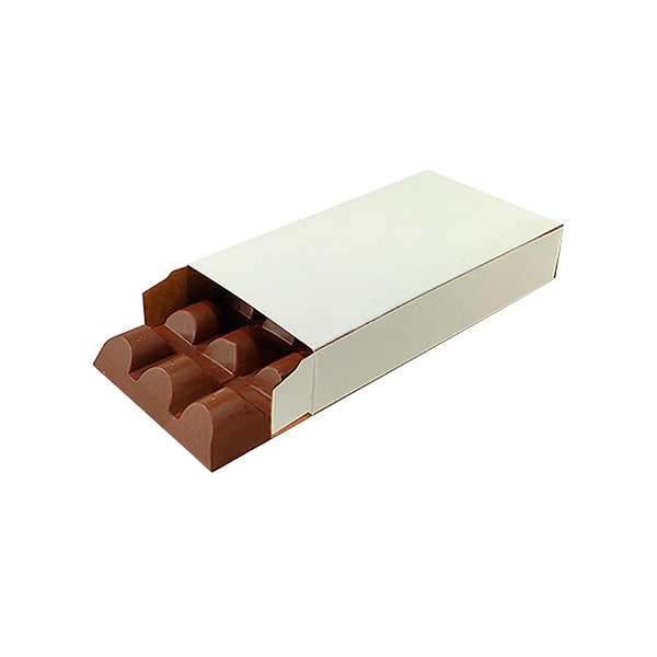 Caixa Barra de Chocolate M 150g Branca com 10 unidades
