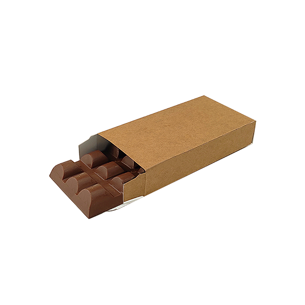 Caixa Barra de Chocolate M 300g Kraft com 10 unidades
