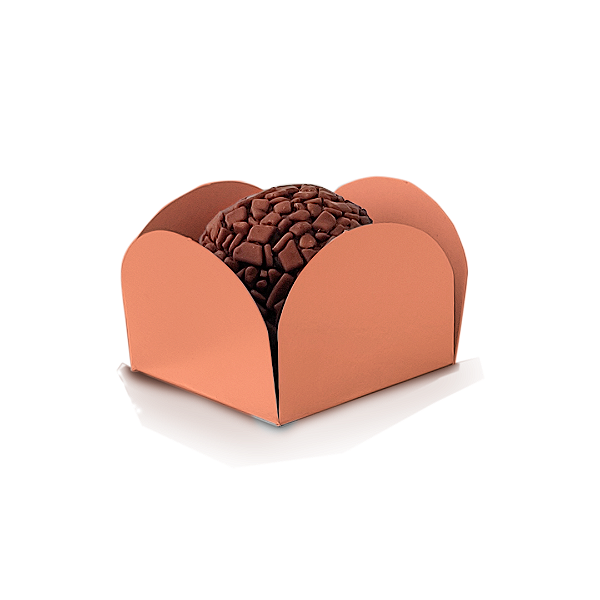 Forminha Pétala N5  Vermelho Claro - 3x3 - Com 50 Unidades
