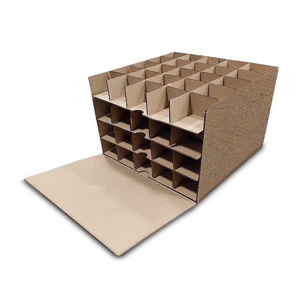 Caixa Colmeia 100 doces Kraft/Kraft - 23x23x16cm  com 1 unidade