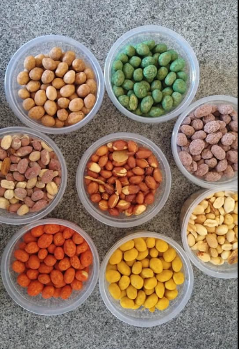 AMENDOIM SABORES POTE 1,0Kg  - DIRETO FABRICA