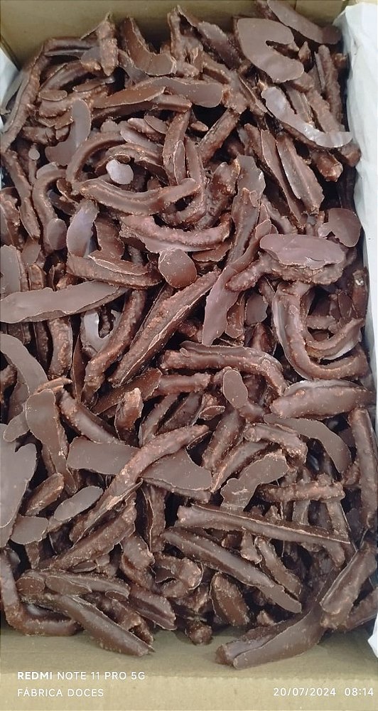 CASQUINHA LARANJA COBERTA COM CHOCOLATE - DIRETO FABRICA UAI MINAS