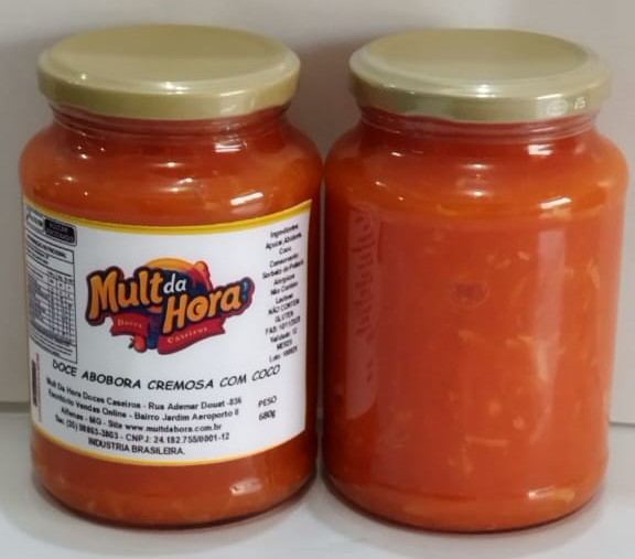 Doce de Abóbora Cremoso com Coco 680g