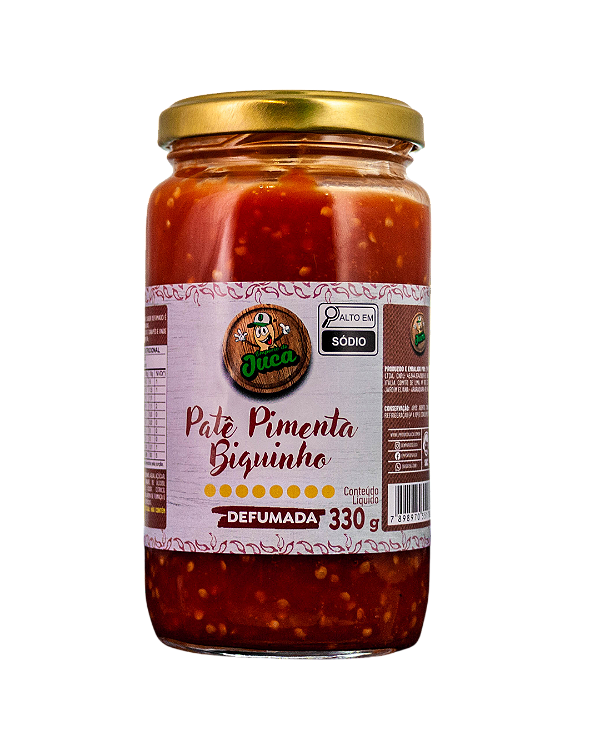Patê de Pimenta Biquinho defumado picante - 330gr